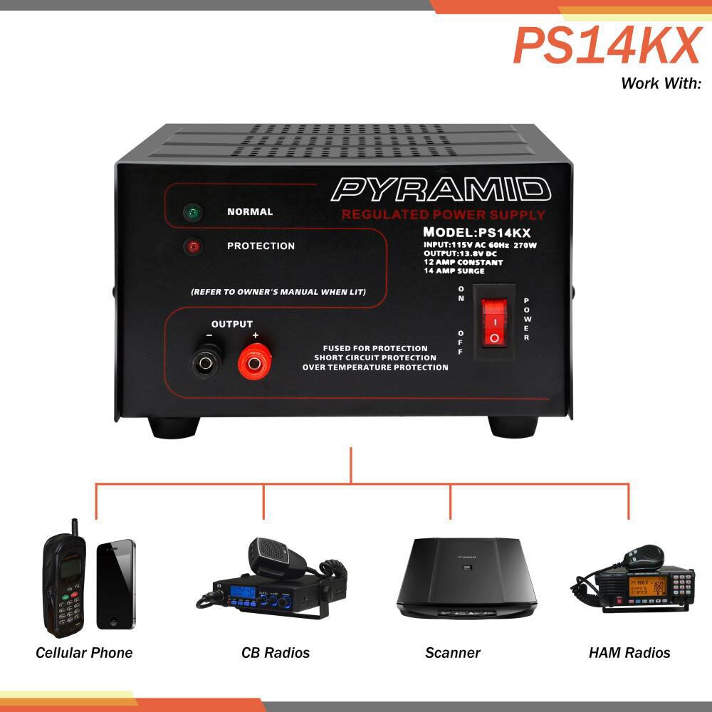 Pyramid PS14KX 13.8V 12A DC Power Supply
